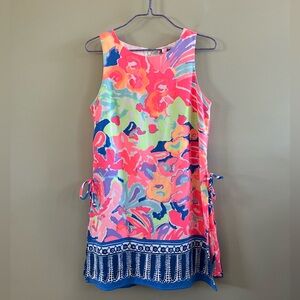 Lilly Pulitzer donna shift romper dress‎ Pink Blue Bright Summer Vacation